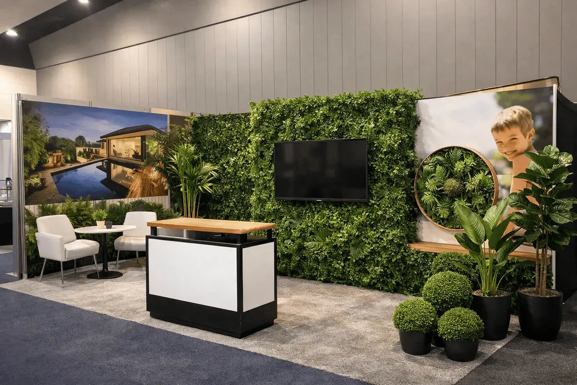 How to Transform a Dull Office Reception with an Artificial Green Wall