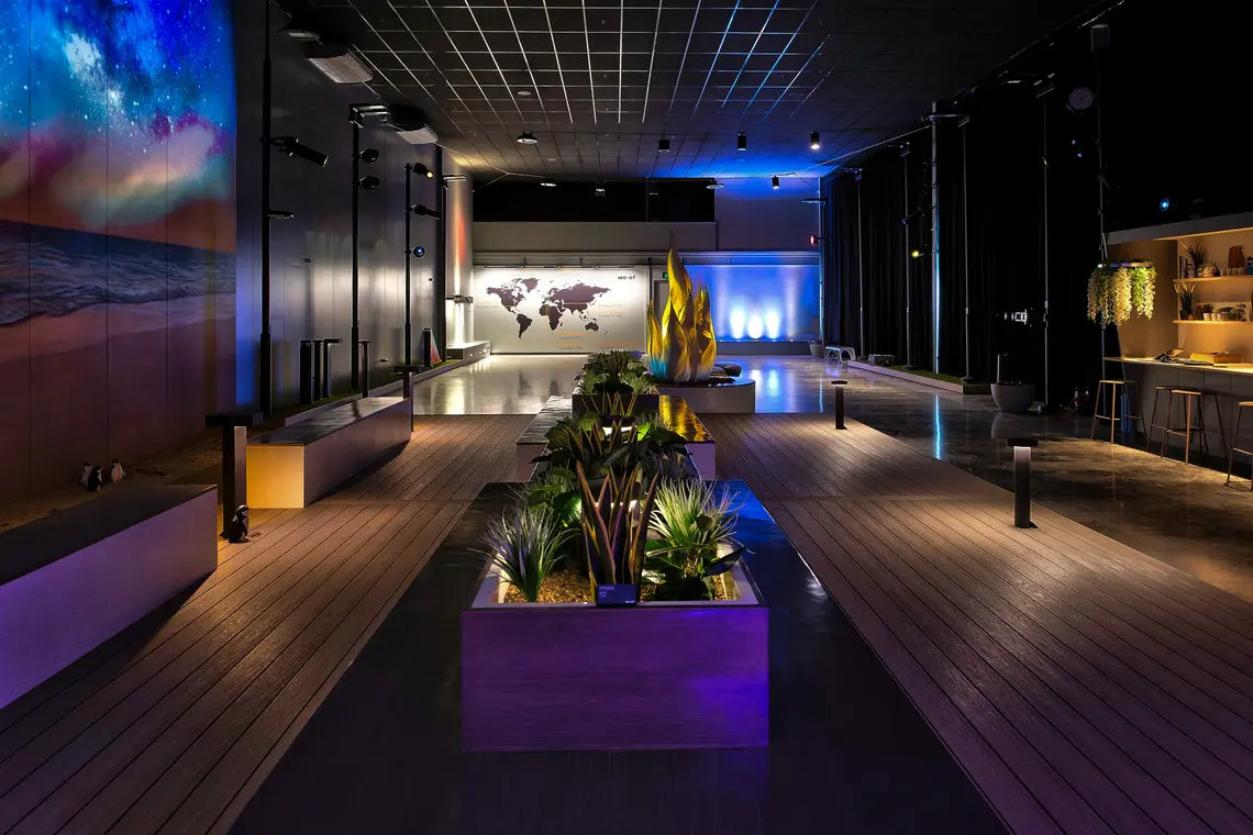 How a Client Used Commercial Artificial Plants and Light for a Unique Display