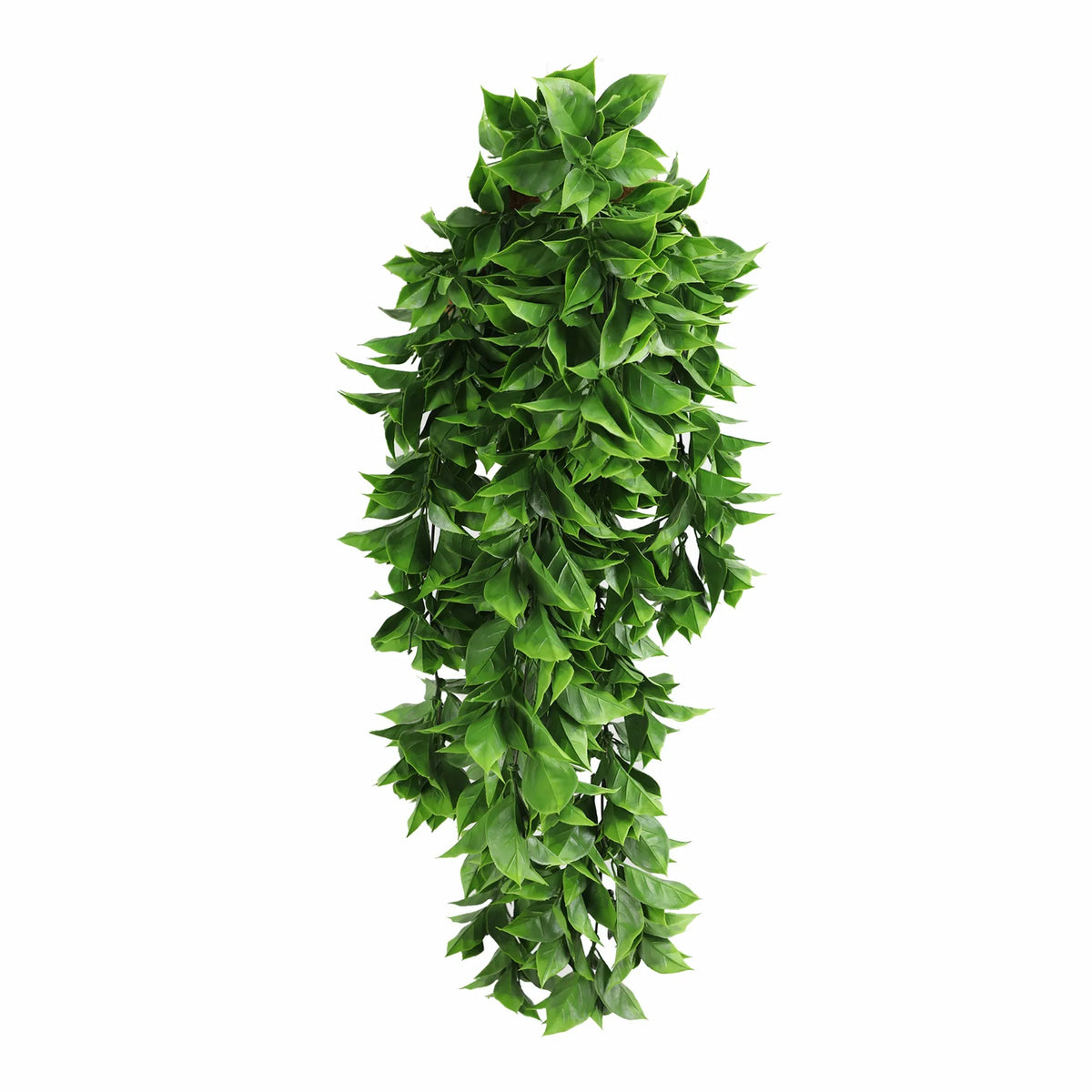 Artificial Dense Hanging Flowering Pothos Bush Vivid Green UV Resistant and Fire Rated 27cm Wide x 72cm Long