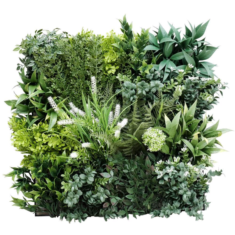 Flowering Bespoke Vertical Garden / Green Wall UV Resistant 45cm x 45cm Fire Retardant - Designer Plants