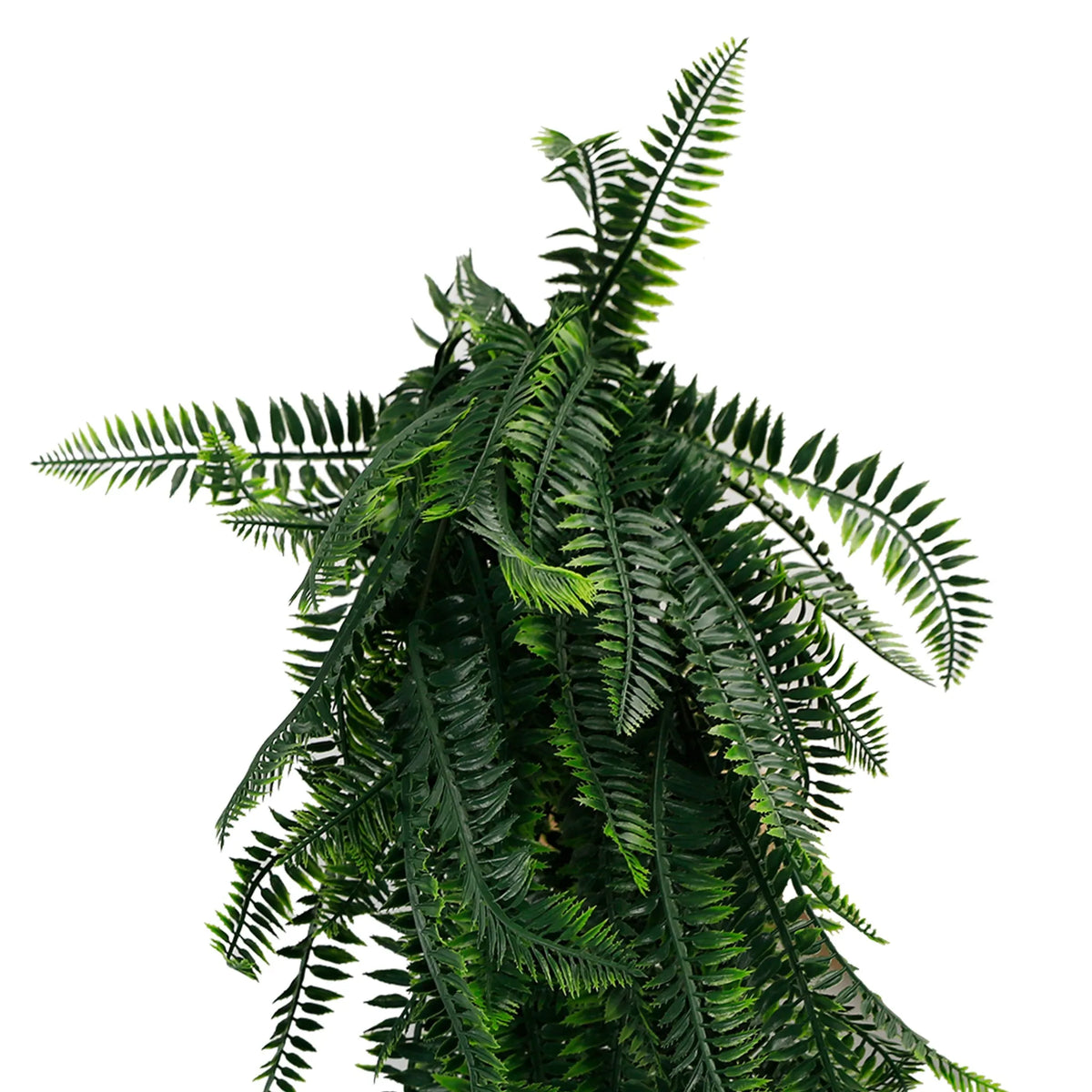 Artificial Hanging Dense Boston Fern Garland Bush UV Resistant and Fire Rated 27cm Wide x 94cm Long
