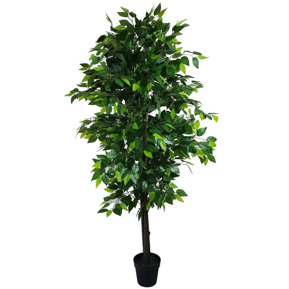 Mixed Green Bushy Artificial Ficus Tree 180cm - Designer Plants