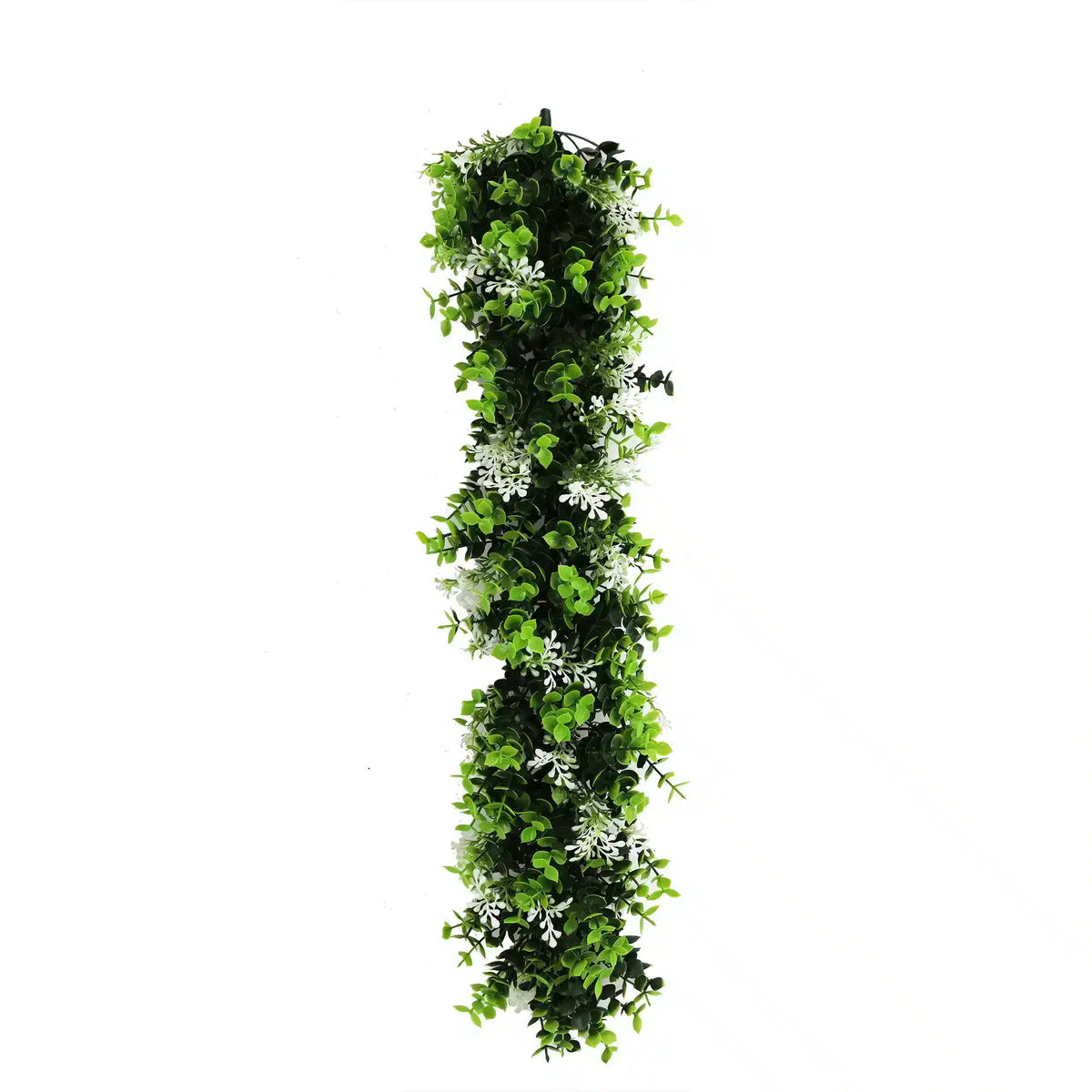 Artificial Extendable Hanging Flowering White Eucalyptus Vine UV Resistant 55cm - Designer Plants