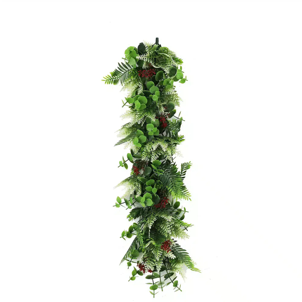 Artificial Extendable Hanging Christmas Garland UV Resistant 55cm - Designer Plants