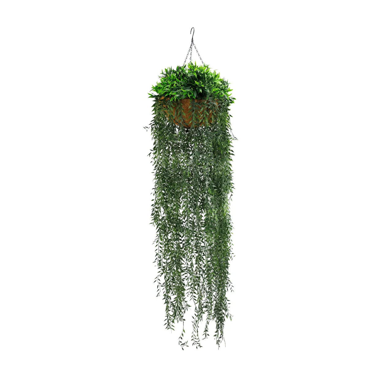 Artificial Hanging Fern Basket UV Resistant 35cm x 140cm - Designer Plants