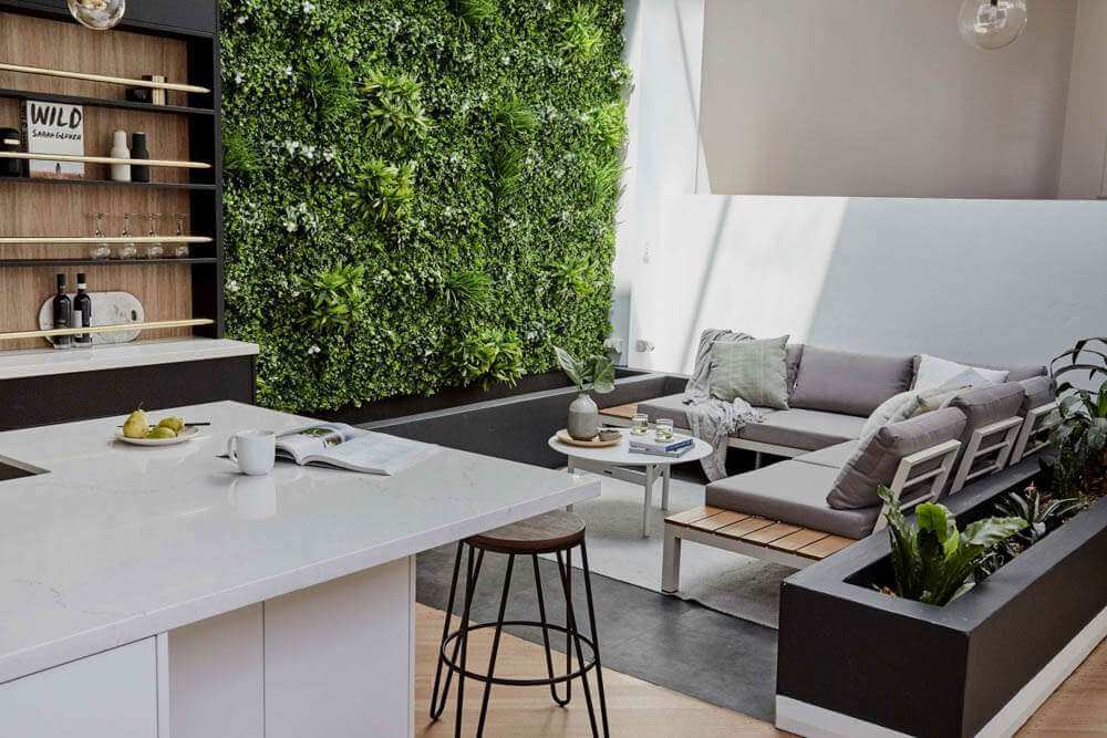 Group 1 Fire Certified - Luxury White Oasis Vertical Garden / Green Wall UV Resistant 1m x 1m