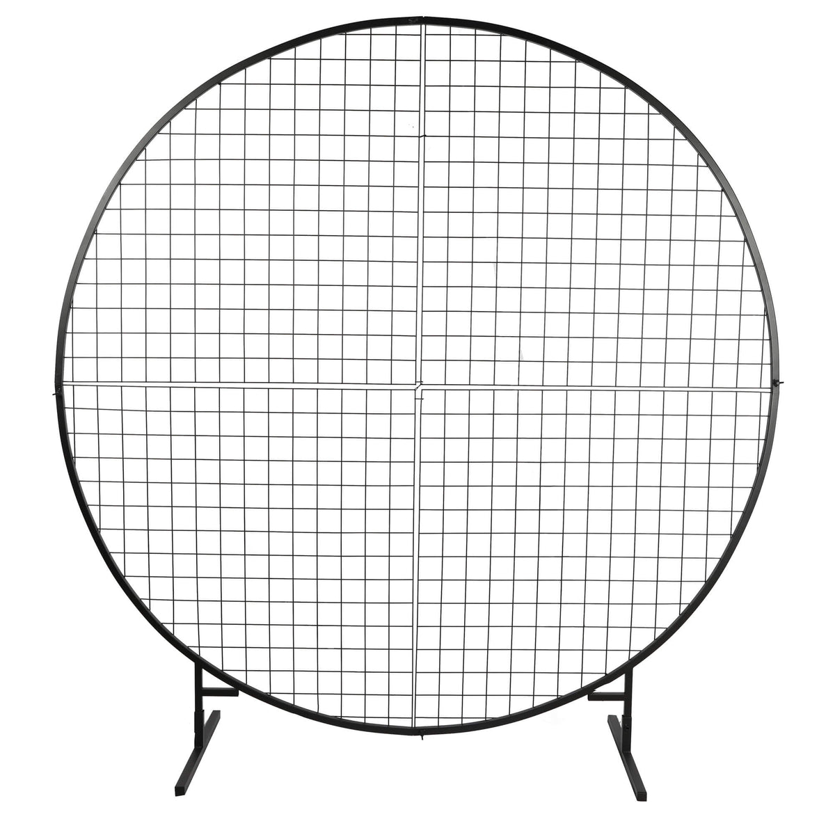 Sturdy Circular Flower Wall / Event Stand 200cm Diameter (Black Frame) - Designer Plants