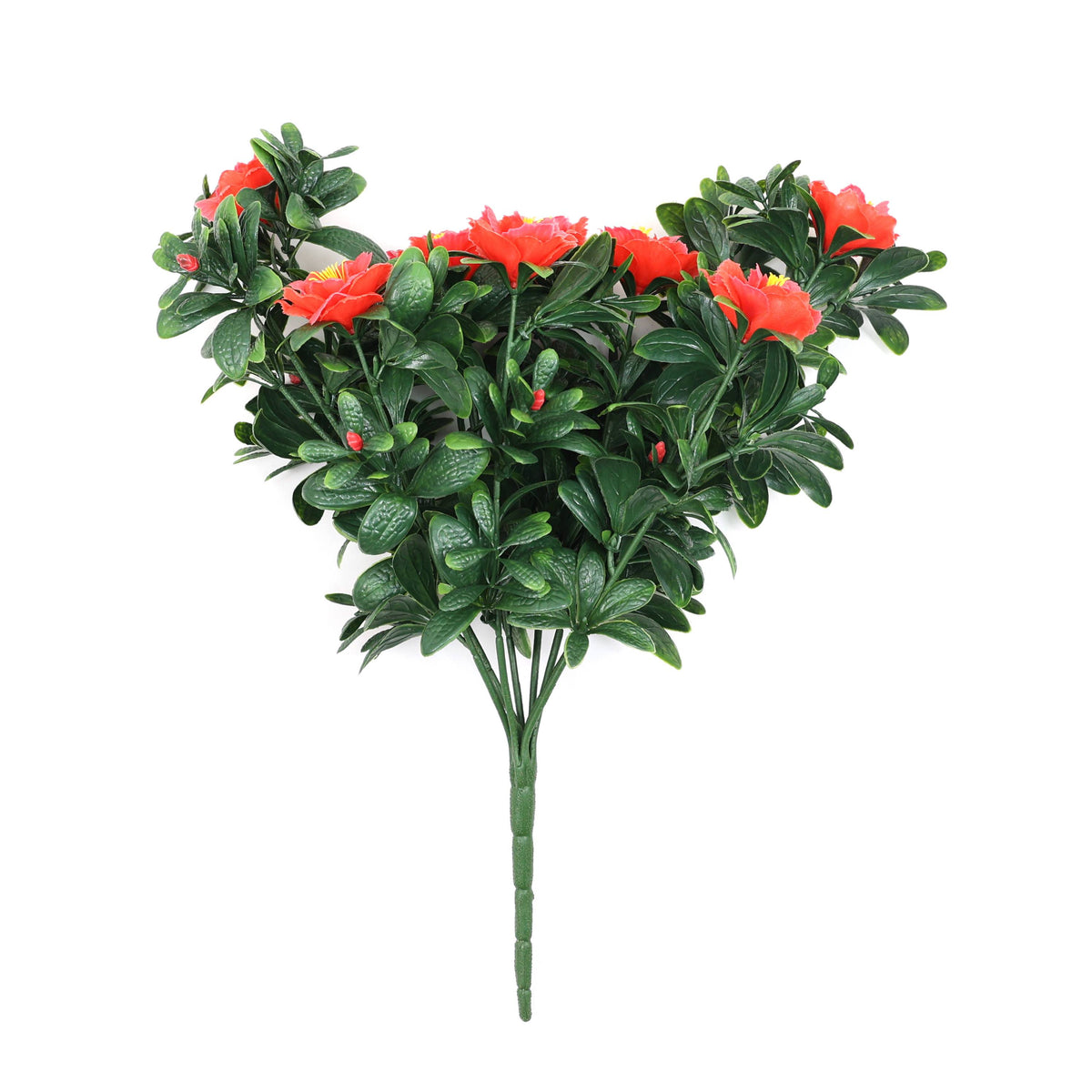 Premium Artificial Red Rose Bunch UV Resistant 45cm - Designer Plants