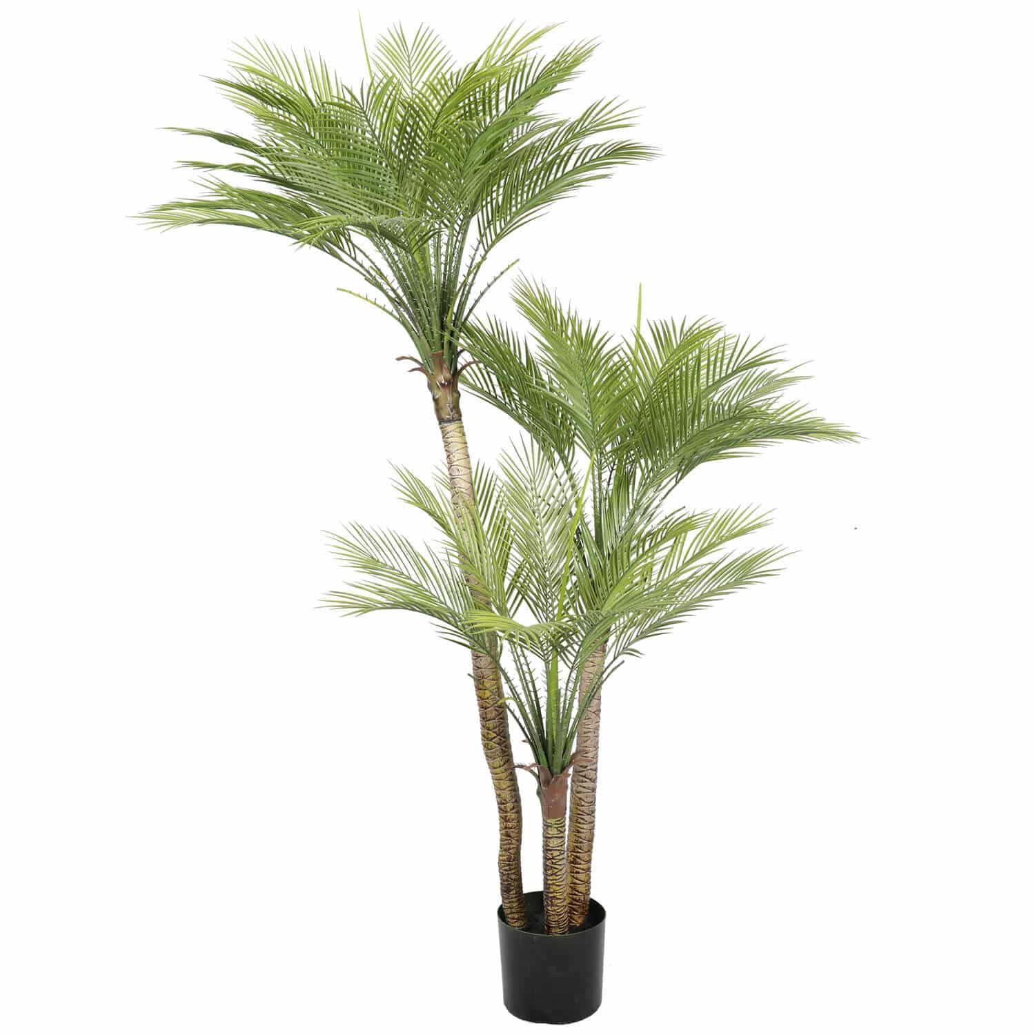 Artificial Parlour Palm Tree 180cm Multi Trunk UV Resistant - Designer Plants