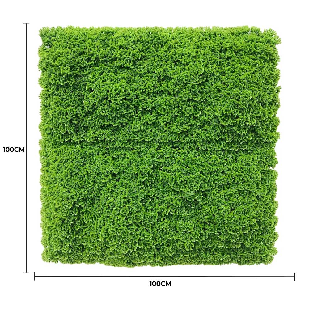 Fresh Natural Green Artificial Moss / Green Wall UV Resistant 1m x 1m