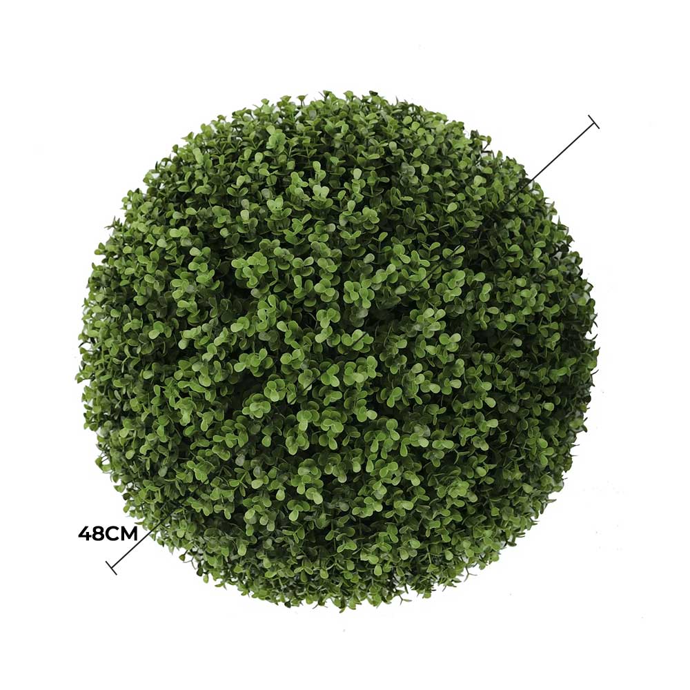 Large Artificial Topiary Ball Natural Buxus 44cm UV Resistant
