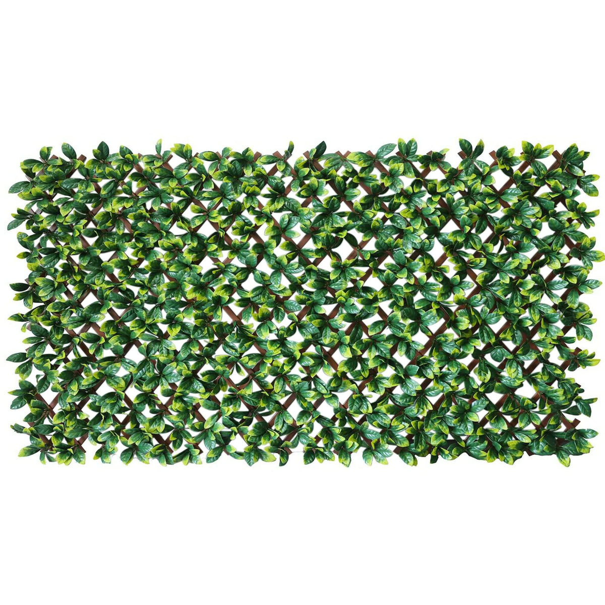 Premium Durable Laurel Leaf Artificial Hedge Extendable Trellis / Screen 2 Meter By 1 Meter UV Resistant (PVC)