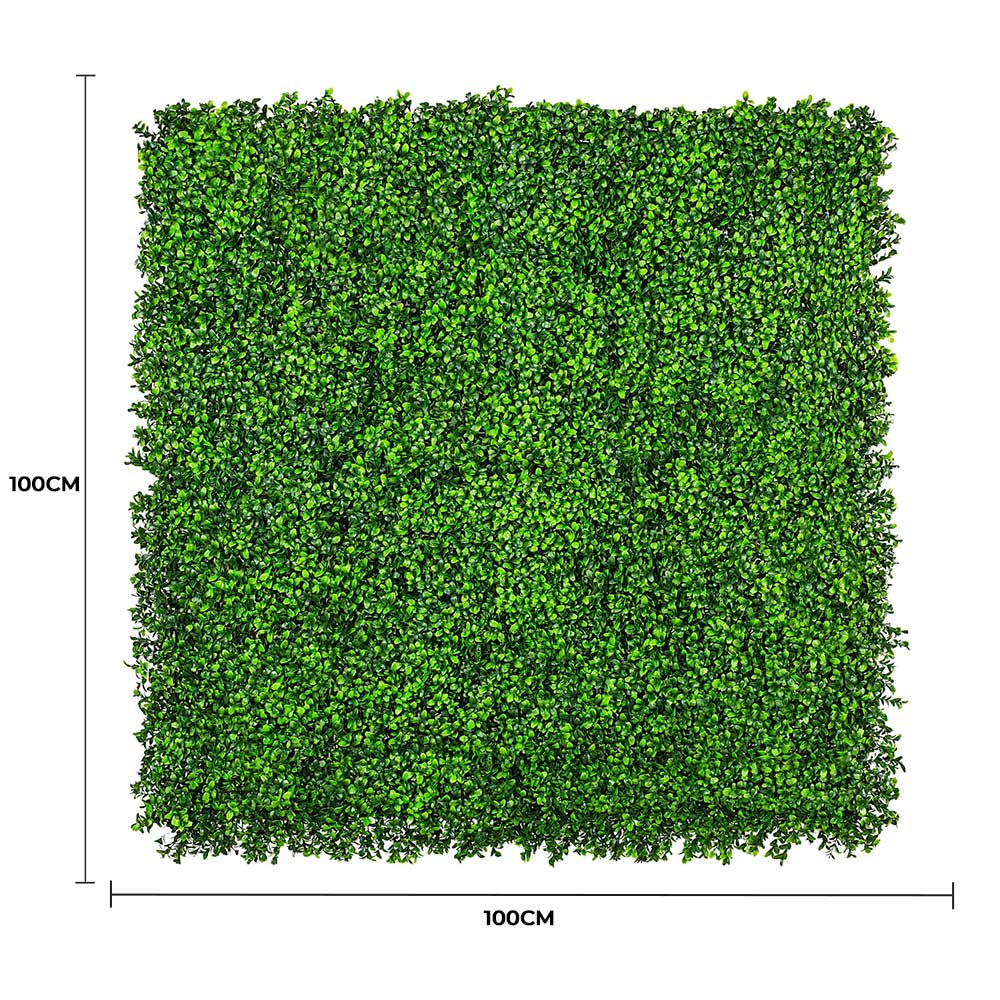 Luxury Deluxe Buxus (Bright) Hedge Panels UV Resistant 1m x 1m