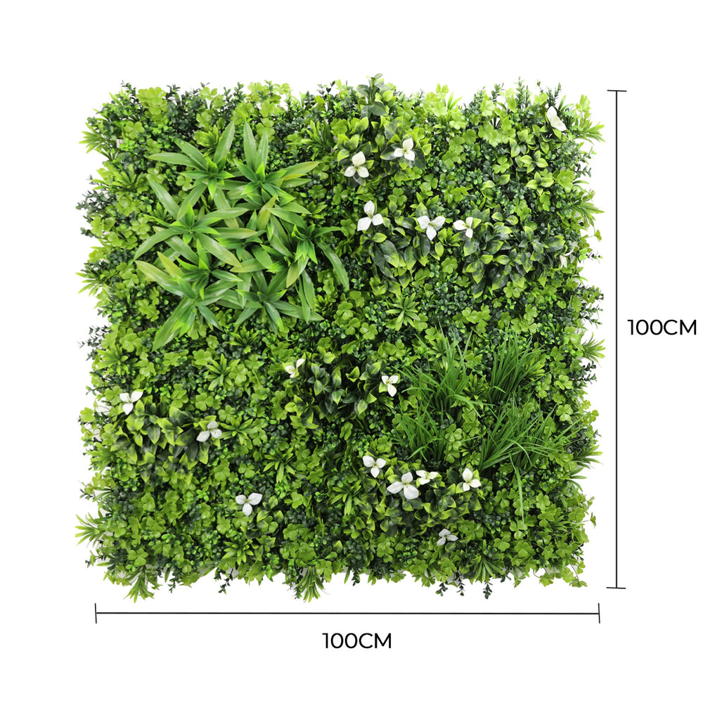 Luxury White Oasis Vertical Garden / Green Wall UV Resistant 1m x 1m