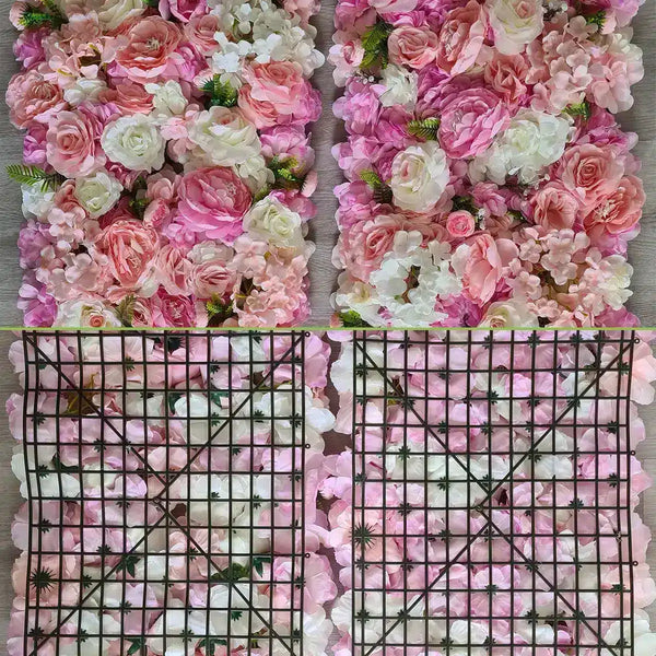 Line up the panels back to back.