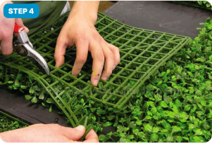 Trim any excess with scissors or cutters.