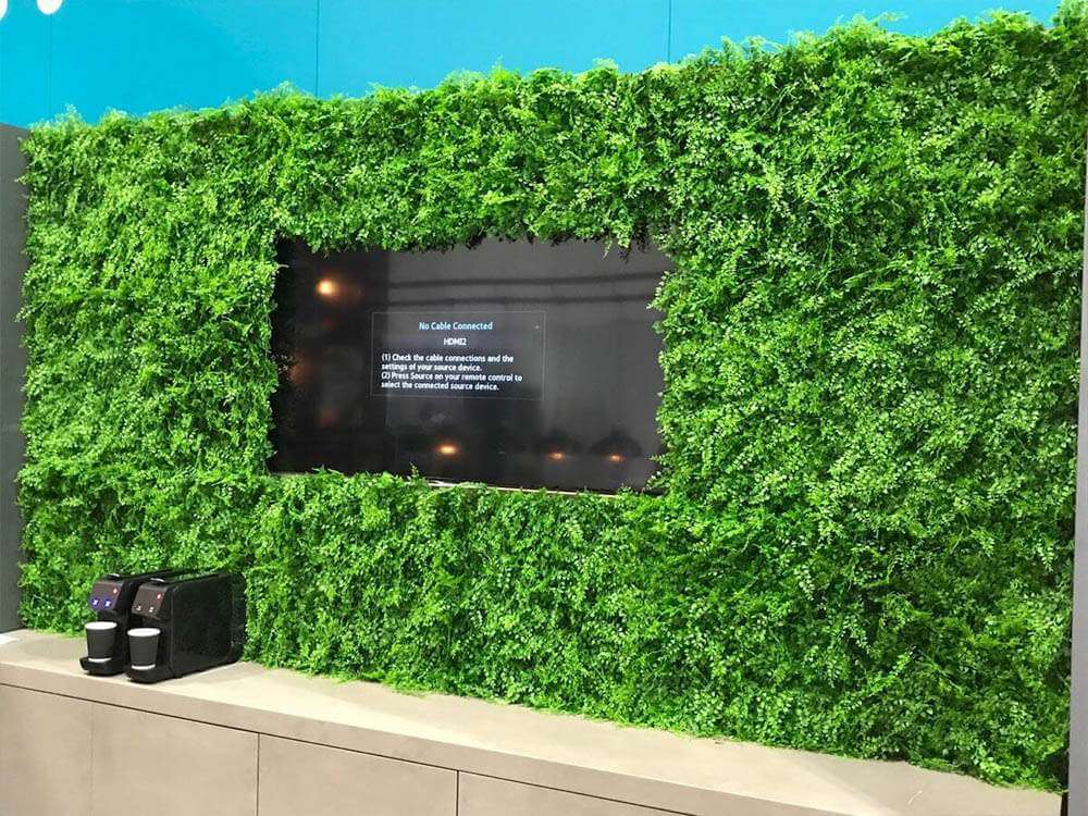 Mediterranean Fern Vertical Garden / Green Wall UV Resistant SAMPLE