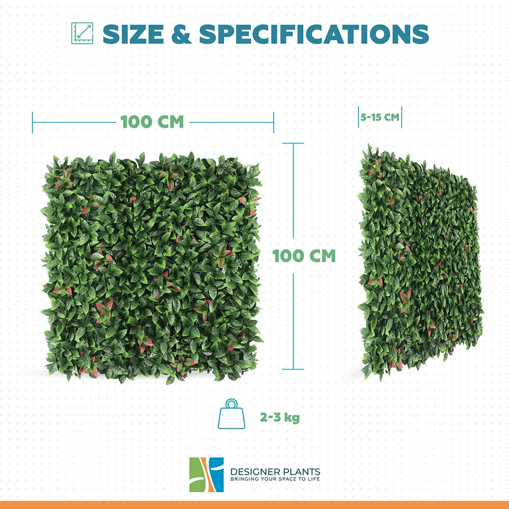 Photinia (Red Robin) Hedge Leaf Screens / Panels UV Resistant 1m x 1m
