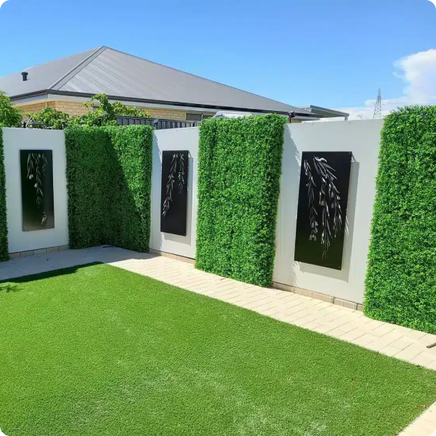 uvtex technology green wall panels in contemporary outdoor design