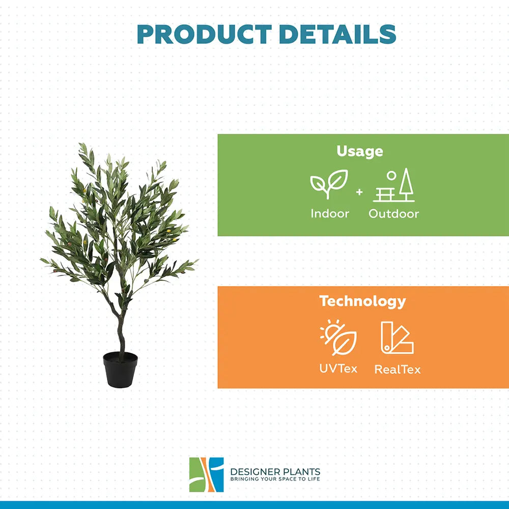 Artificial Olive Tree with Olives 125cm