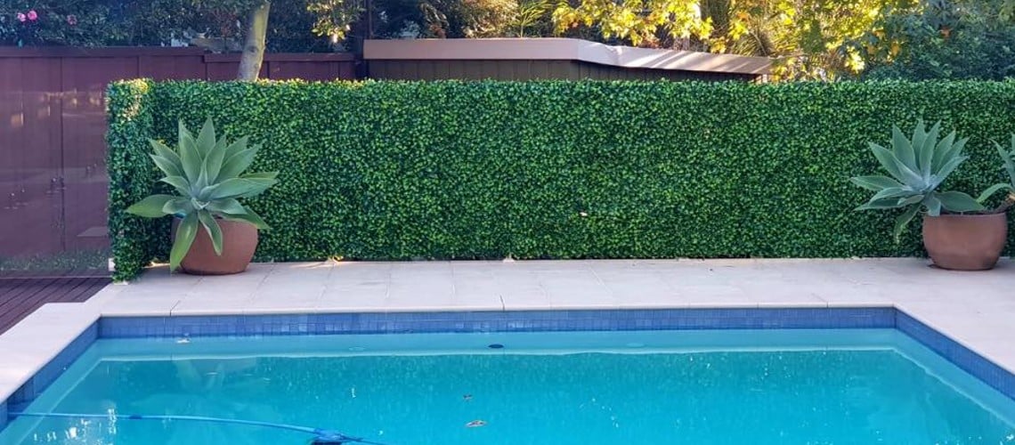 How to Install Your Own Poolside Fake Hedge