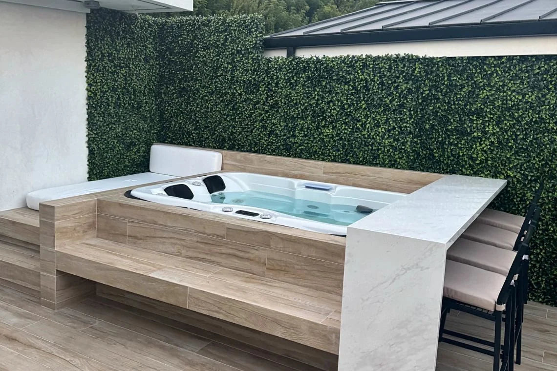 courtyard spa platform