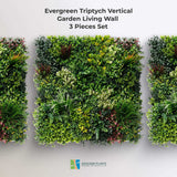 Luxury Triptych Vertical Garden / Living Wall Set 3 of Pieces 1m x 1m (3 SQM Set) UV Resistant