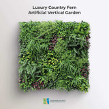 Luxury Country Fern Recycled Vertical Garden / Green Wall UV Resistant Sample