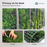 Luxury Country Fern Recycled Vertical Garden / Green Wall UV Resistant Sample