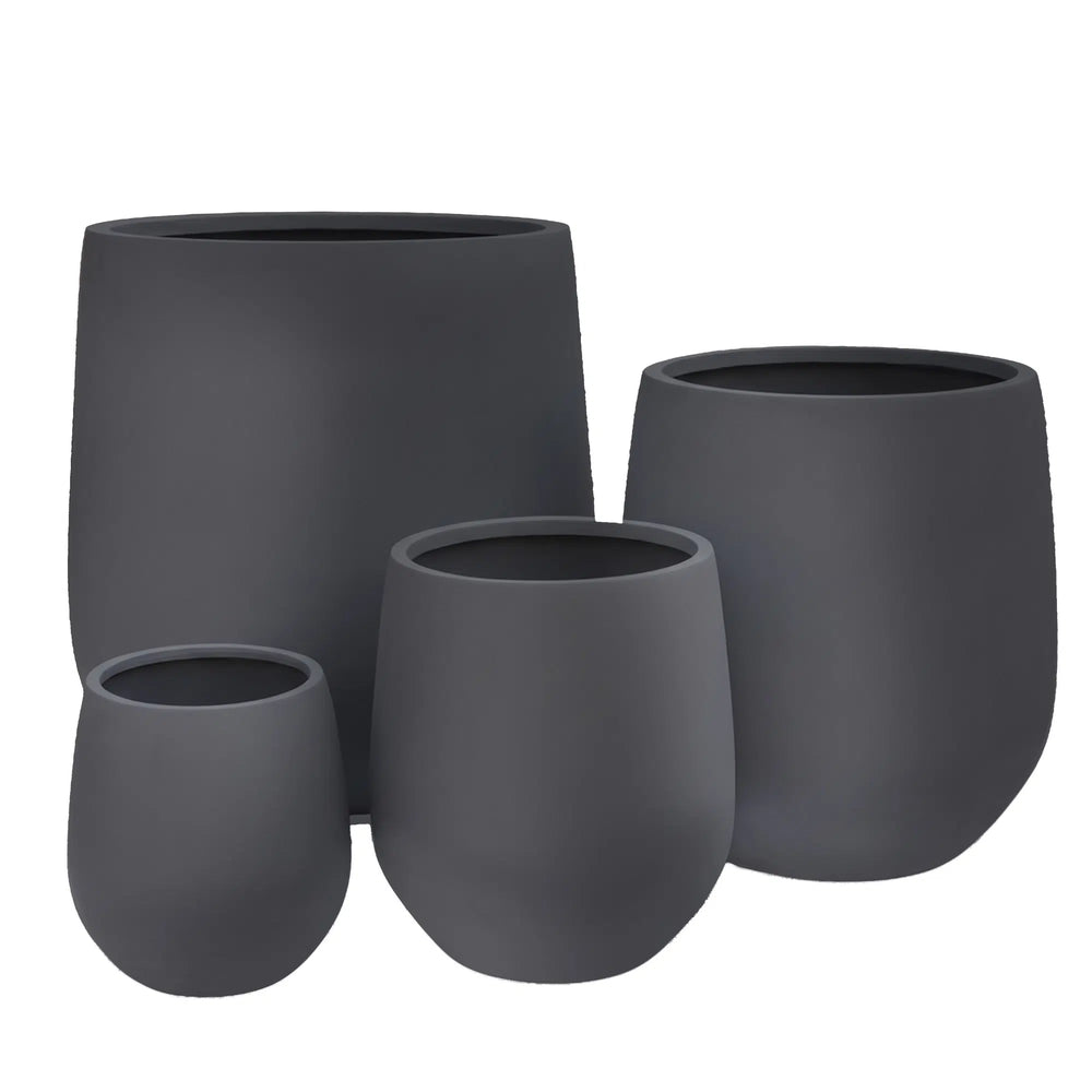 Luxury Teardrop Balloon Planter — Set of 4 Grey