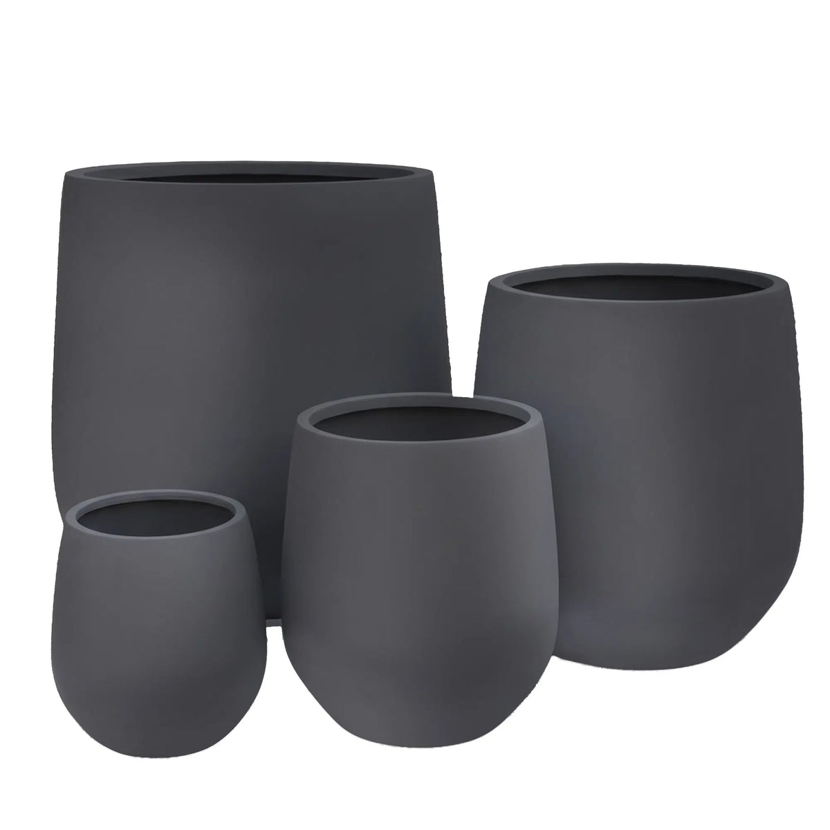 Luxury Teardrop Balloon Planter — Set of 4 Grey