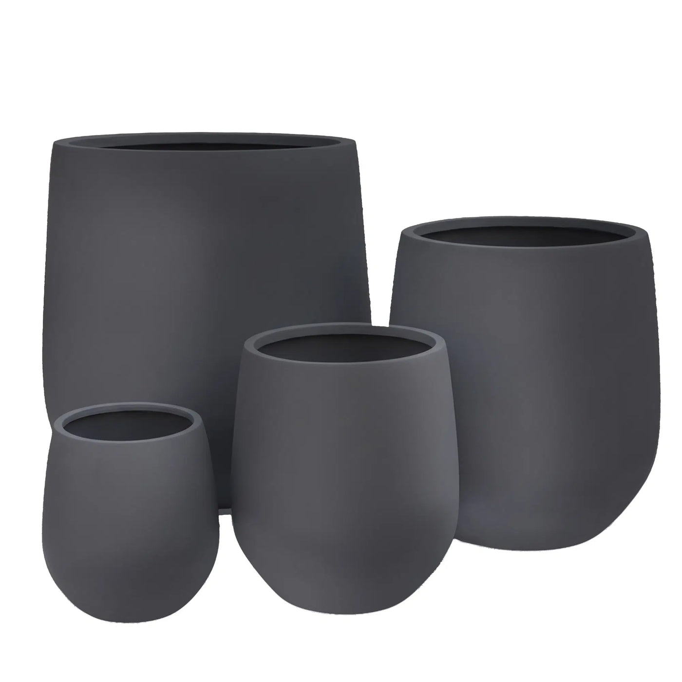 Luxury Teardrop Balloon Planter — Set of 4 Grey