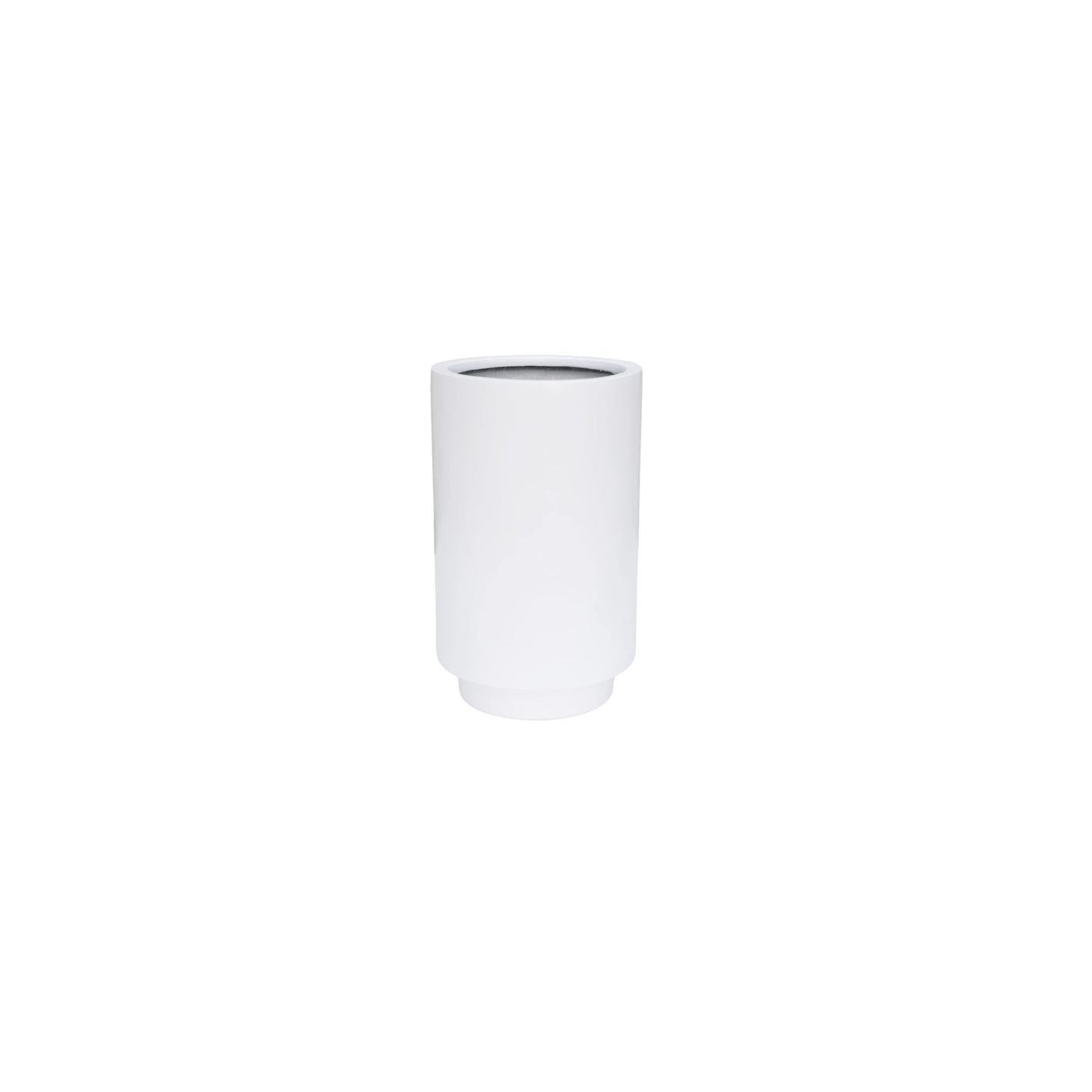 Luxury Cylinder Planter 40cm Matt White Premium Pot Range