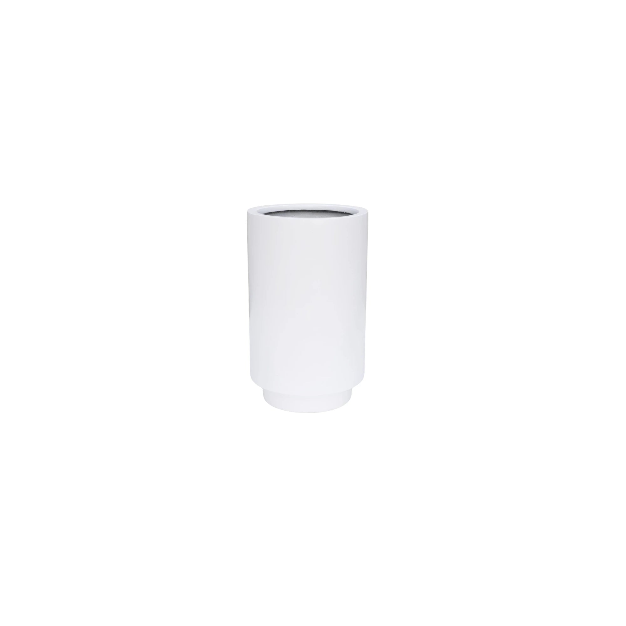 Luxury Cylinder Planter 40cm Matt White Premium Pot Range