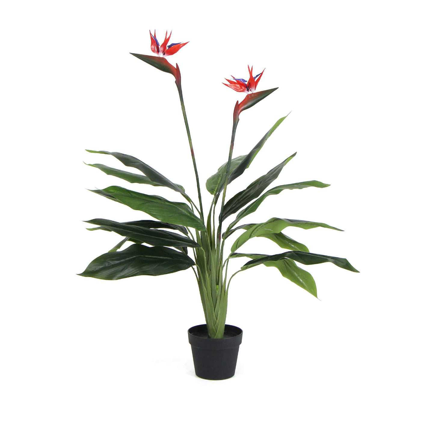 Artificial Bird of Paradise Plant 110cm (Red Flowers) - Designer Plants