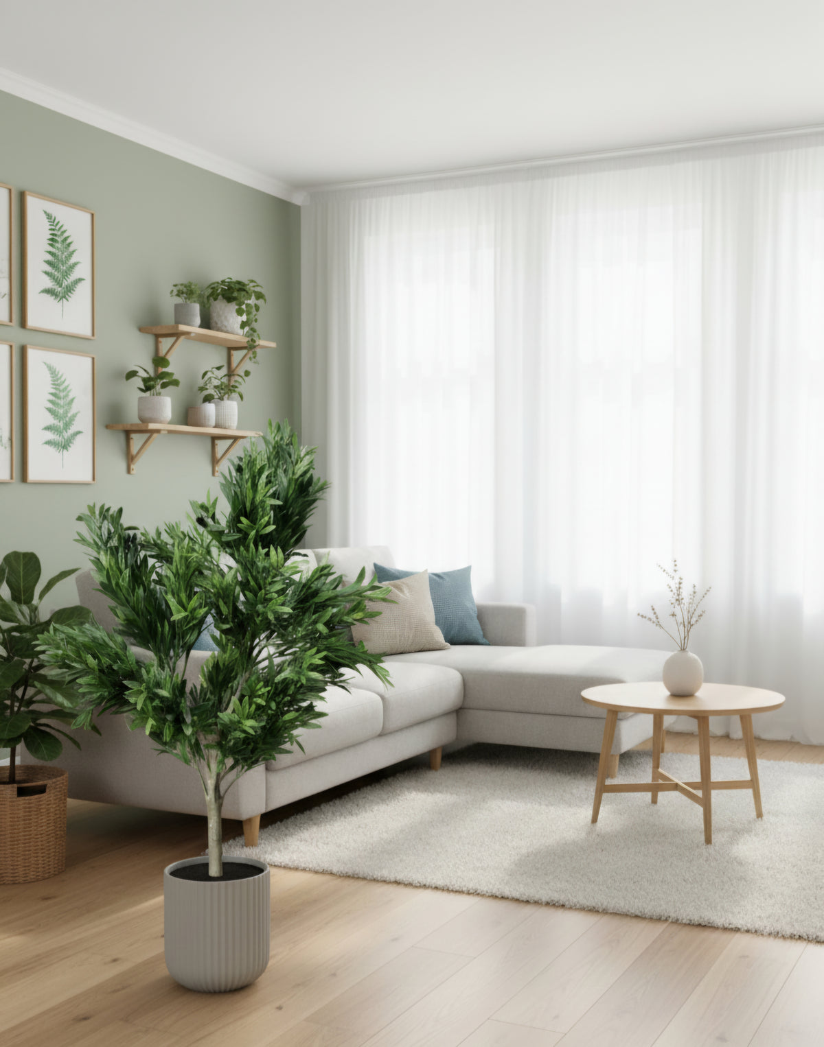 Premium Artificial Olive Tree 130cm UV Resistant
