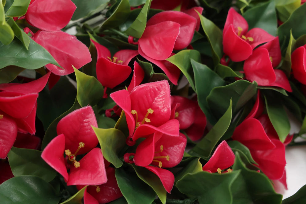 hanging artificial pink bougainvillea 90cm - flower detail