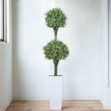 Artificial Topiary Tree 2 Ball Shrub 150cm UV Resistant