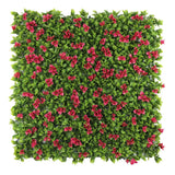 Luxury Flowering Pink Vertical Garden / Green Wall UV Resistant 1m X 1m - Designer Plants