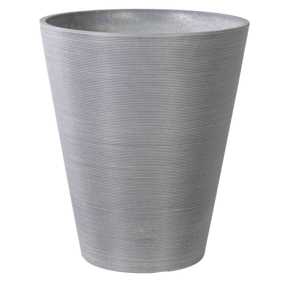 Decorative Textured Round Grey Planter 47cm - Designer Plants