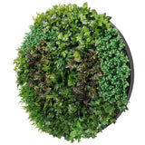 Artificial Green Wall Disc Art 150cm Dense Green Sensation (Onyx Black)