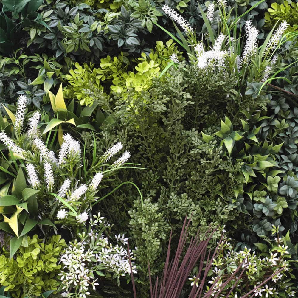 Garden of Eden Bespoke Vertical Garden / Artificial Green Wall UV Resistant 1m x 1m Fire Retardant
