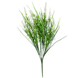 Two Flowering White Green Wall 50cm Discs and Six Flowering Stems Bundle