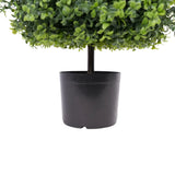 Premium Potted Artificial Square Topiary Plant 55cm UV Resistant