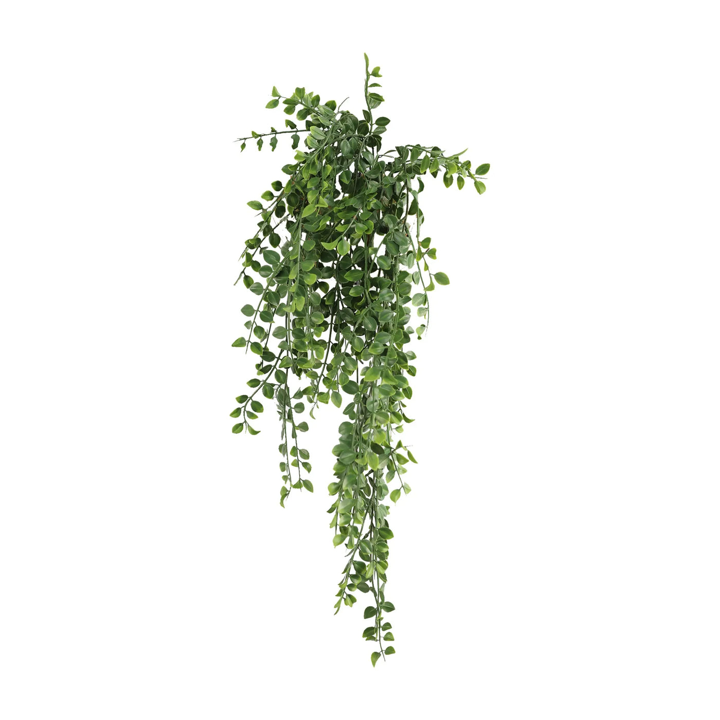 Artificial Hanging Dark Green Pearls Garland Bush UV Resistant and Fire Rated 20cm Wide x 75cm Long - Designer Plants