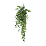 Artificial Hanging Dark Green Pearls Garland Bush UV Resistant and Fire Rated 20cm Wide x 75cm Long - Designer Plants