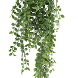Artificial Hanging Dark Green Pearls Garland Bush UV Resistant and Fire Rated 20cm Wide x 75cm Long