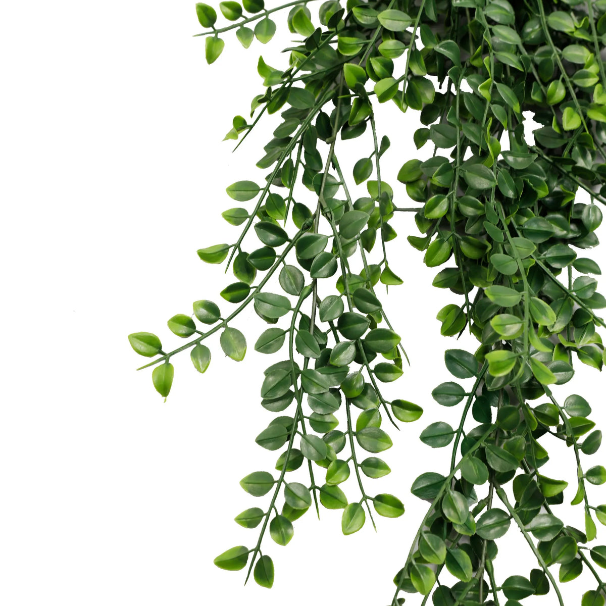 Artificial Hanging Dark Green Pearls Garland Bush UV Resistant and Fire Rated 20cm Wide x 75cm Long