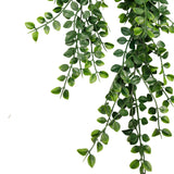 Artificial Hanging Dark Green Pearls Garland Bush UV Resistant and Fire Rated 20cm Wide x 75cm Long