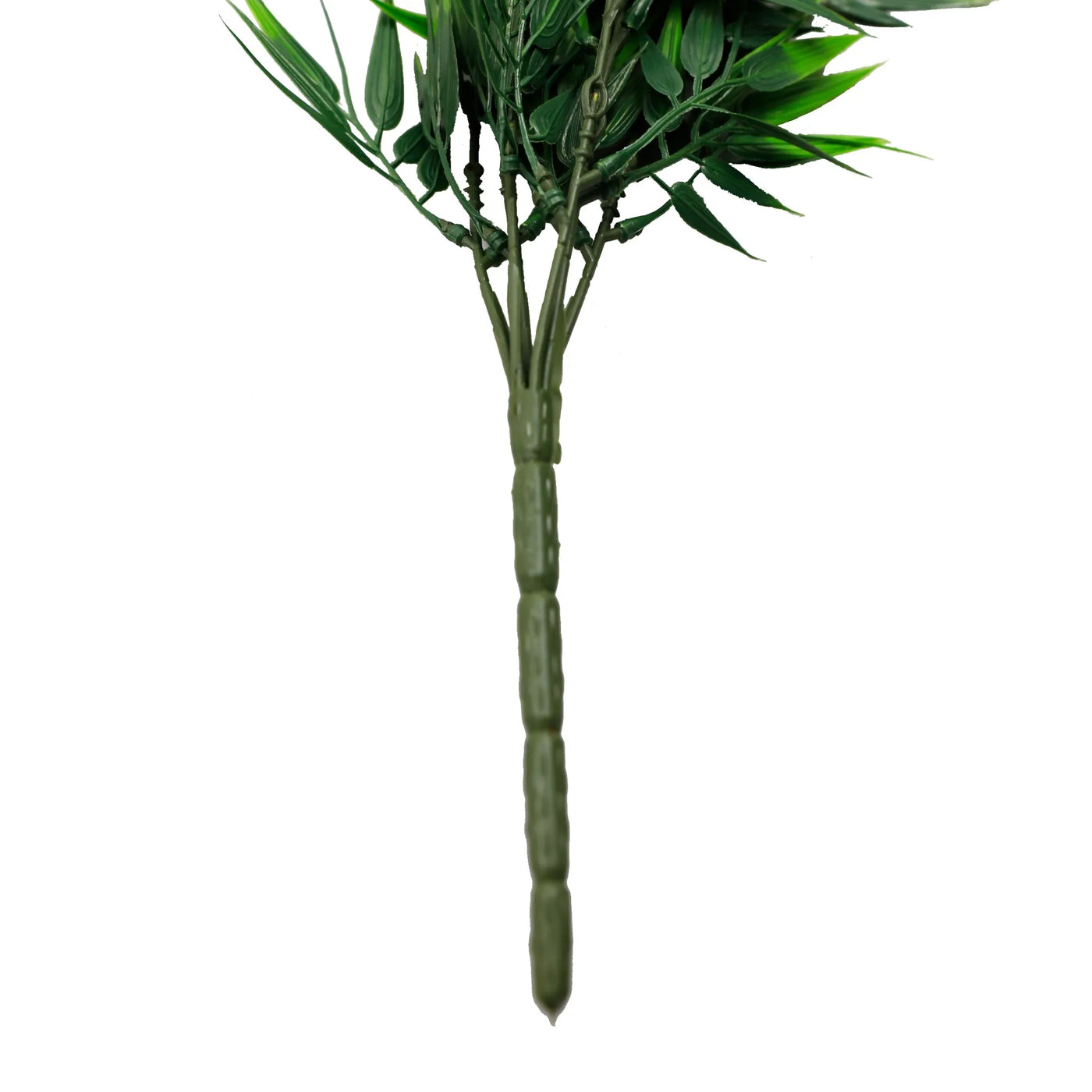 Artificial Hanging Dark Green Bamboo Leaf Garland Bush UV Resistant and Fire Rated 17cm Wide x 76cm Long
